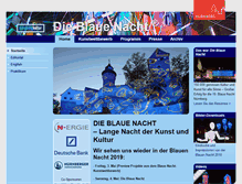 Tablet Screenshot of blauenacht.nuernberg.de